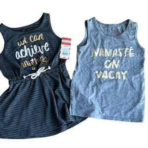 CAT AND JACK dress and top size XS 4/5